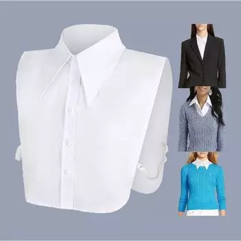 Поддельный воротник Повседневный профессиональный индивидуальный воротник Декоративный костюмный шерстяной воротник