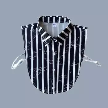 Поддельный воротник Универсальный воротник рубашки Декоративная полосатая рубашка Внутренний темперамент Модный Комфорт на рабочем месте Поддельный воротник