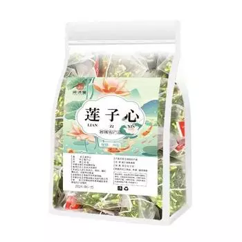 Поддержите свое благополучие с помощью зеленого травяного чая Fresh Lotus Seed Heart 15 packets
