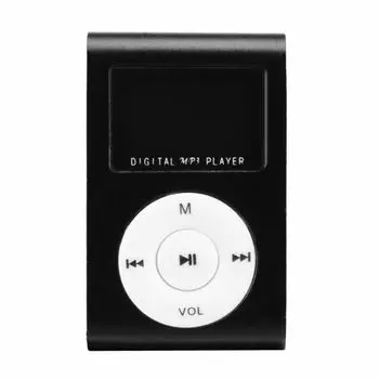 Поддержка 32 ГБ TF-карты литиевая батарея мини MP3-плеер FM-радио MP3-плеер спортивный музыкальный плеер чёрный