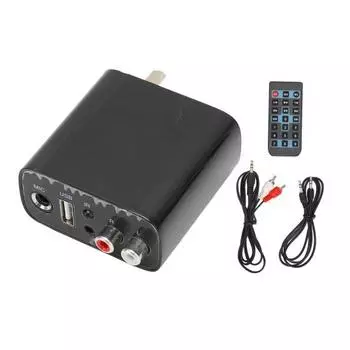 Поддержка Bluetooth-приемника звука Bluetooth U Disk Play, вход для микрофона, беспроводной адаптер приемника звука, вилка стандарта США 100220 В