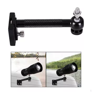 Поддержка держателя лампы кронштейна для рыбалки Многофункциональная съемная высокая прочность For Box Gold