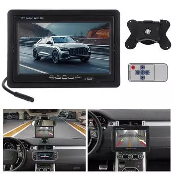 Поддержка HD-видео 9 В-35 В полноцветный дисплей универсальный монитор заднего вида автомобиля с приоритетом заднего хода система помощи при парковке 7-дюймовый TFT-экран DCAV port