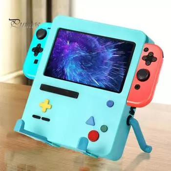 Поддержка игр, портативное зарядное устройство, держатель для хранения, игровой компаньон, зарядная подставка для Nintendo-Switch розовый