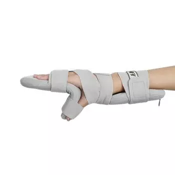 Поддержка инсульта для рук, регулируемая поддержка для пальцев, ночная шина для рук, ортопедическая подставка для запястий, реабилитация артрита, тендинита Left