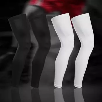 Поддержка колена, длинный мужской женский бандаж для ног, впитывающий пот, наколенник, компрессионный рукав для ног полной длины для спорта M