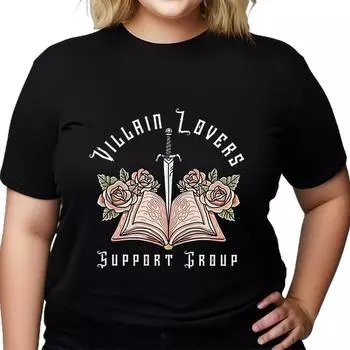 Поддержка Lroup с графическими цветами и книгами, футболка большого размера для женщин, цветочные книги, модные футболки с короткими рукавами и забавным принтом