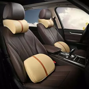 Поддержка подушки подушки подголовника пены памяти перемещения удобная Headrest красный/чёрный