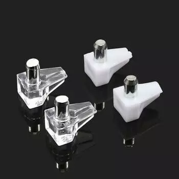 Поддержка полок Фиксированный шкаф Кронштейн для шкафа Фурнитура Аксессуары Шпильки для полок Держатель полок прозрачный