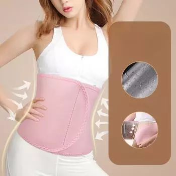 Поддержка поясницы Пояс для похудения Корсет для похудения Пояса для тела Корректирующее белье Тренировочный пояс для живота Поддержка живота розовый