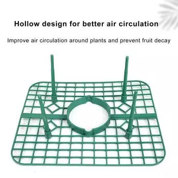 Поддержка растений клубники Рамка для выращивания фруктов Водонепроницаемая полая конструкция Съемная простая установка Стойка для выращивания клубники 1pc зелёный