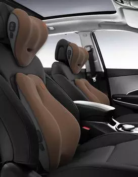 Поддержка сидений Массажная подушка для шеи в автомобиле Поддержка спины офисного сиденья Подушка-подголовник Имитация человеческого массажа Подушка для путешествий