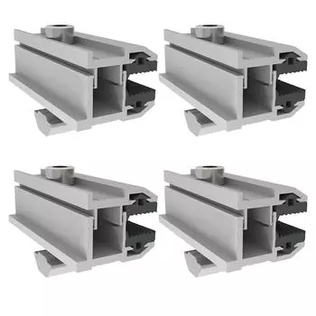 Поддержка солнечной панели Зажим для солнечной панели 1/4 шт. Алюминиевый сплав 1pc