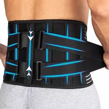 Поддержка спины с двойными регулируемыми ремнями для грыжи межпозвоночного диска радикулита S/M