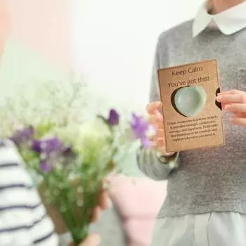 Поддержка удачи, подарок из искусственного хрусталя, тонкая работа, поздравительная открытка, подарок в виде камня для большого пальца, компактный размер, подарок из искусственного хрусталя белый