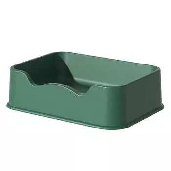 Поддон для кошачьего туалета, квадратный, большой емкости, для кошачьего туалета, устойчивый к брызгам, поддон для туалета домашних животных, легкий, M