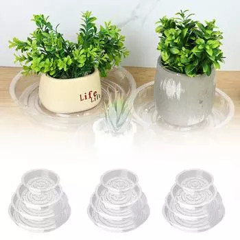 Поддон для растений - 6/8/10/12 дюймов Пластиковые поддоны для растений для горшков с дизайном поддона для растений - Поддоны для растений для использования в помещении и на открытом воздухе One Size