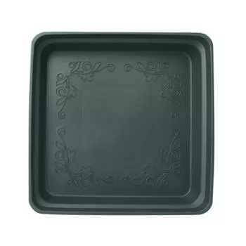 Поддон для растений квадратный пластиковый поддон для сбора капель высокой плотности для внутреннего и наружного использования, садовые горшки, предотвращение чрезмерного полива, поддон 19.5cm