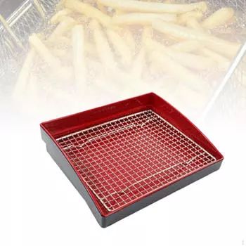Поддон для слива жареной пищи, фильтр-лоток, подставка из нержавеющей стали для сушки курицы 30 cm x 25 cm x 7 cm