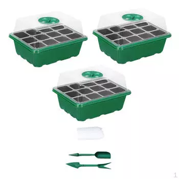 Поддон для выращивания растений с регулируемым куполом для выращивания семян в помещении 3Pcs