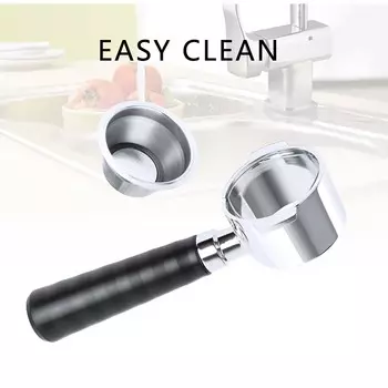 Поддон совместим с узлом ручки фильтра Delonghi для кофемашины ECP31.21 eco310 ecp35.31 2 ears серебряный