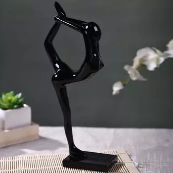 Поделки из смолы Джейн, европейское креативное абстрактное украшение для девочек-йога, украшение для гостиной, дома A белый