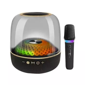 Подглазурный Bluetooth-динамик высокой мощности, сабвуфер для караоке black чёрный