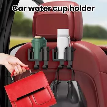 Подголовник автокресла, крючок, вешалка, органайзер для хранения, прочный, несущий, простой в установке, универсальный автомобильный подстаканник, кронштейн для телефона чёрный