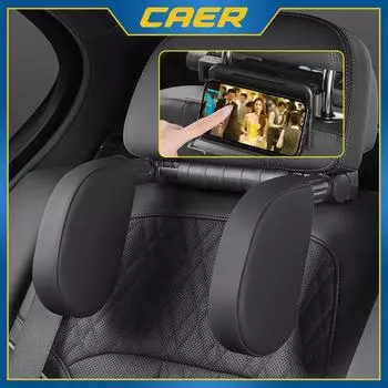 Подголовник автомобиля Подушка для шеи Боковая поддержка головы для сна Подушка из пены с эффектом памяти Держатель для телефона Регулируемый для взрослых и детей