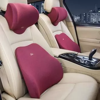 Подголовник автомобиля, подушка для шеи, подголовник из пены с эффектом памяти, поясничная поддержка, автомобильная подушка, автомобильная подушка с эффектом памяти One headrest чёрный