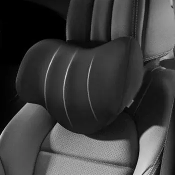 Подголовник автомобиля, подушка для шеи, удобный эргономичный дизайн, подголовник, дышащий, регулируемый, мягкий чёрный