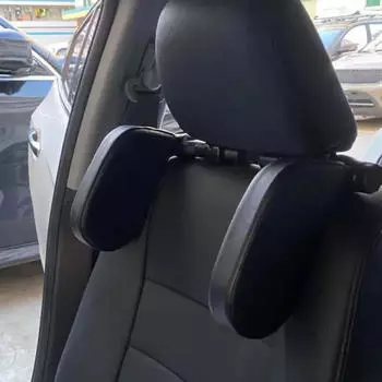Подголовник автомобиля Подушка Регулируемая Подушка для Шеи Поддержка Путешествия Для Путешествующих Детей чёрный