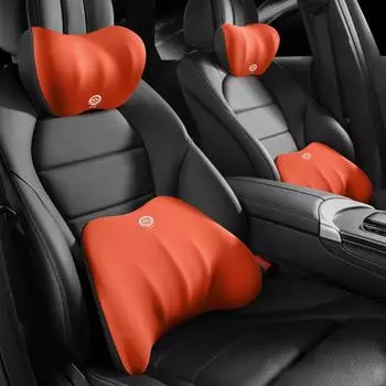 Подголовник для автомобильного сиденья с поясничной поддержкой, пена с эффектом памяти, подушка для талии и шеи, подушка для автомобильного путешествия, поддержка спины для салона автомобиля, аксессуары