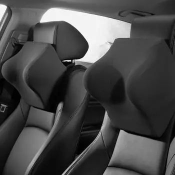 Подголовник для автомобиля с эффектом памяти, поясничная подушка для автомобиля, подушка для шейного отдела позвоночника, подушка для поддержки талии, подушка для автомобиля с эффектом памяти на четыре сезона синий