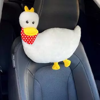 Подголовник для автомобиля в форме сердца, плюшевая подушка для шеи, декоративная подушка для сиденья, поясничная подушка, аксессуары для спины, универсальная поддержка для автомобиля N7G9