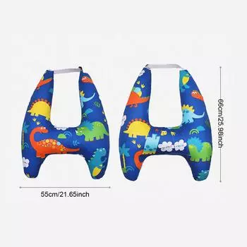 Подголовник для детского автокресла, поддержка головы для сна, детский сон, наплечная подушка, чехол для шеи для детей, аксессуары для интерьера в путешествии чёрный