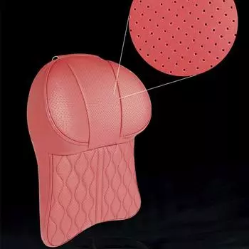 Подголовник из кожи для автомобиля Поясничная поддержка Пена с эффектом памяти Подушка для шеи Подушка для спины Сиденье Поддержка талии Аксессуары для салона автомобиля