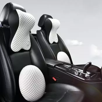 Подголовник из пеноматериала с эффектом памяти для автомобилей Geely Panda, Mini Geometry, Nezha, Hongguang, Changan Glutinous Rice Special - дышащий материал. Headrest спокойная цветовая/серый