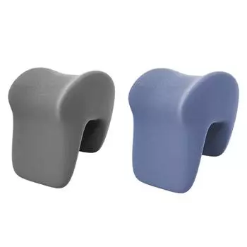 Подголовник подушка для шеи съемная с застежкой-молнией многофункциональная нескользящая подставка для стула синий