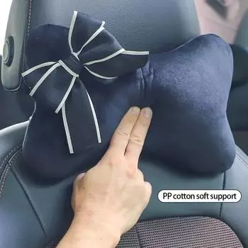 Подголовник с эффектом памяти, хлопковая подушка для салона автомобиля, удобная регулируемая подушка для шеи, автомобильные аксессуары в форме переплета
