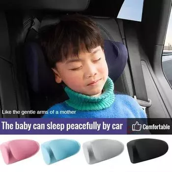 Подголовники для автомобиля Детские автокресла Боковые подушки для сна Мягкие хлопковые подушки с эффектом памяти и медленным отскоком U-образные подушки для шеи для автомобилей чёрный