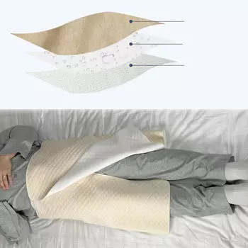 Подгузник для пожилых людей, носимый / впитывающий / водонепроницаемый / хлопковый, прокладки для кровати при недержании, менструальный серый