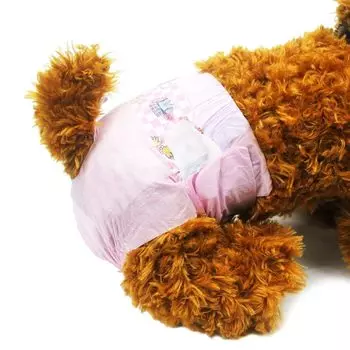 Подгузник для собак Dono Dog с супер впитывающими свойствами, герметичный одноразовый подгузник для менструальной мочи, ультрамаленький, маленький, средний, для кошек, одноразовый, подходит для детей S 16 розовый