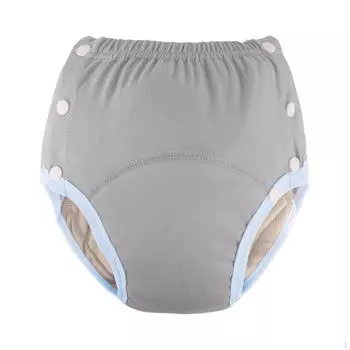 Подгузник для взрослых, моющийся чехол, размер 26-39 дюймов, прочное нижнее белье для пожилых людей, страдающих недержанием чёрный