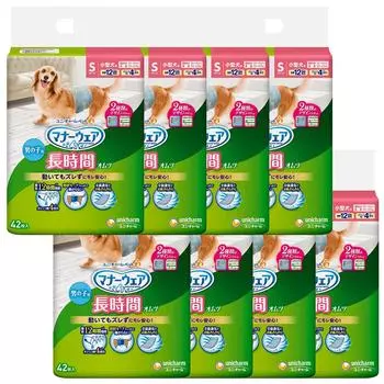 Подгузник Manners Wear Dog для S для маленьких детей 336 шт. x Pet Unicharm, подгузник длительного ношения, для мальчиков, размер, для собак, (42 8), Моча, Принадлежности, [Кейс Продукт]