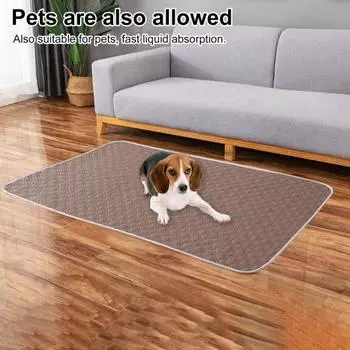 Подгузник с высокой впитывающей способностью, 4-слойный, герметичный, моющийся, многоразовый, защитный чехол для матраса для детей, взрослых, домашних животных, менструальный защитный чехол для матраса, детский подгузник хаки