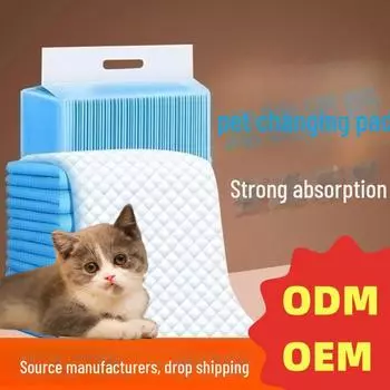 Подгузники для кошек и впитывающие салфетки для сбора мочи: Толстые одноразовые пеленки для котят и кошек 40 pieces 60*60cm