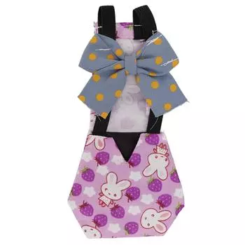 Подгузники для кур с милым рисунком кролика, водонепроницаемые, герметичные подгузники для кур и уток L фиолетовый