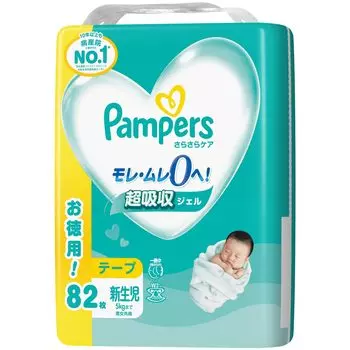 Подгузники для новорожденных Pampers Smooth Care до 82 шт. [размер ленты] (до 5 кг)