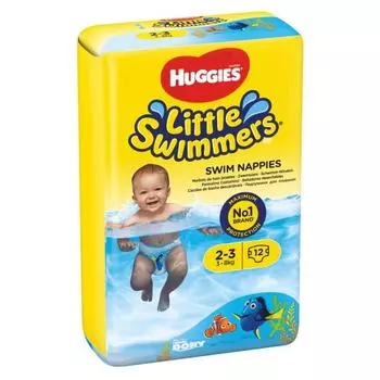 Подгузники для плавания Huggies Infant, размер 2–3 (3-8 кг) 12 шт.